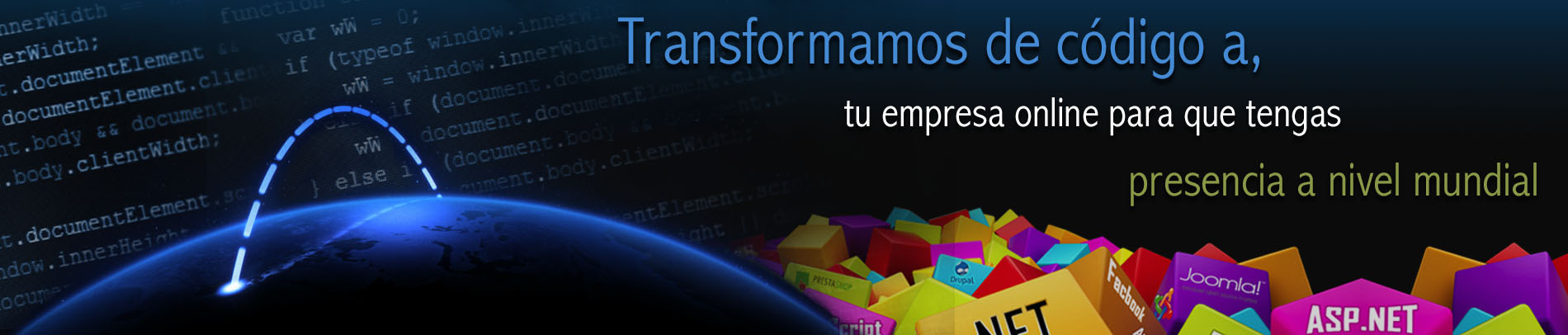 Transformamos de codigo a, tu empresa Online